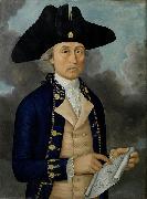 Guan Zuolin of Macao Portrait of Captain Joseph Huddart oil on canvas